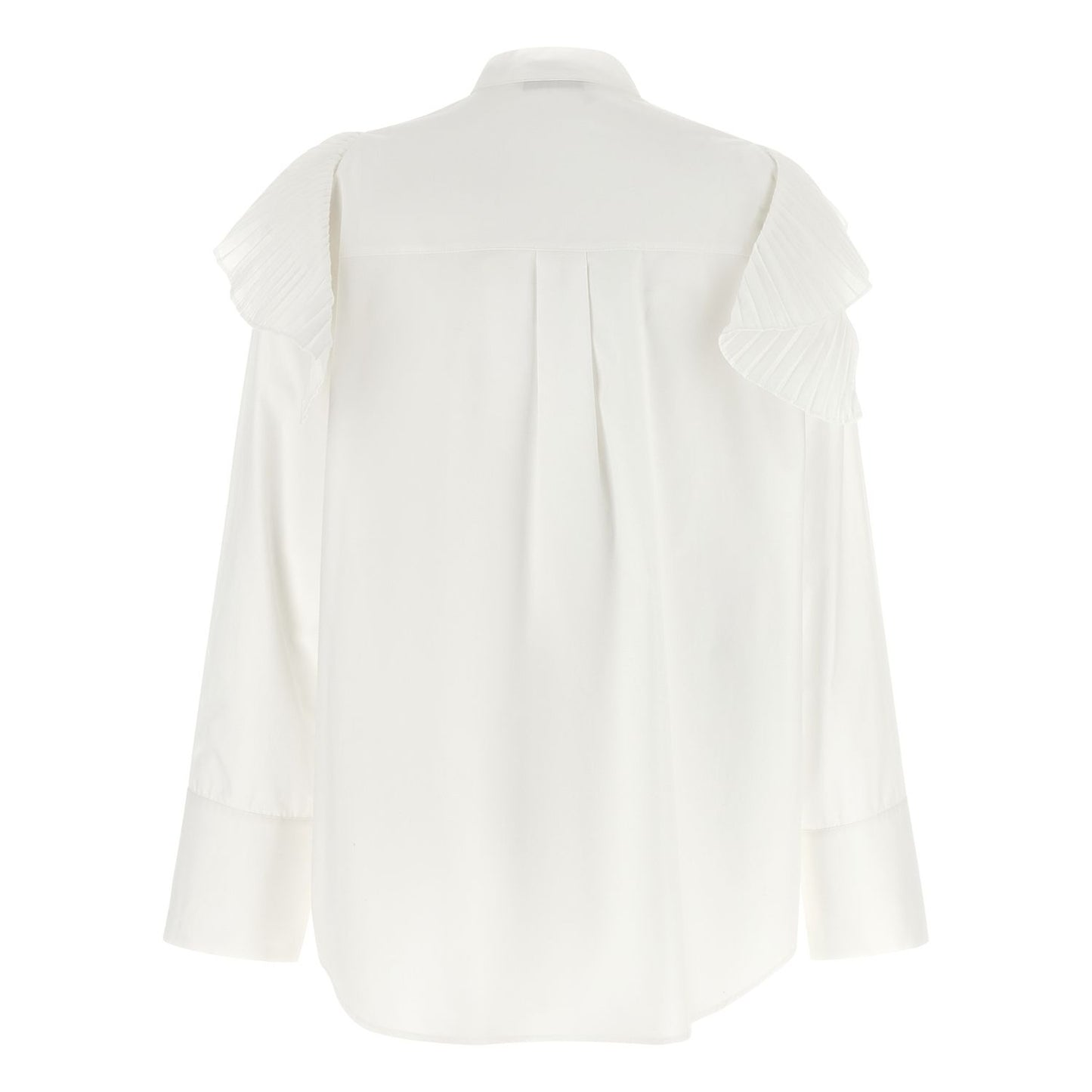 Alberta Ferretti White Cotton Blouse
