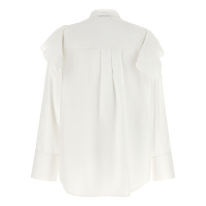 Alberta Ferretti White Cotton Blouse
