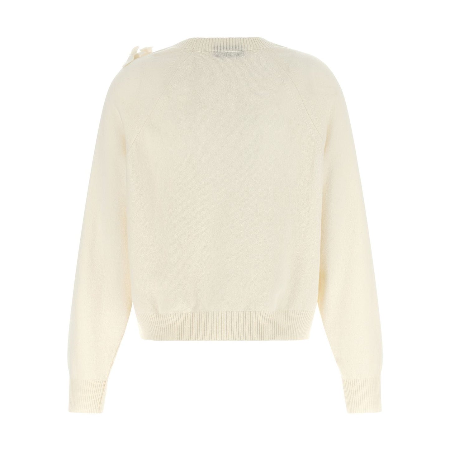 Alberta Ferretti White Virgin Wool Cardigan