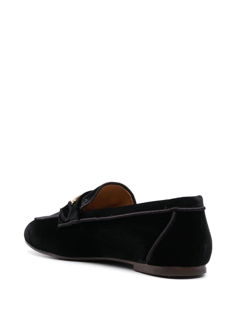 Tod's Velvet Loafers for Women in Black Moccasins Tod'S