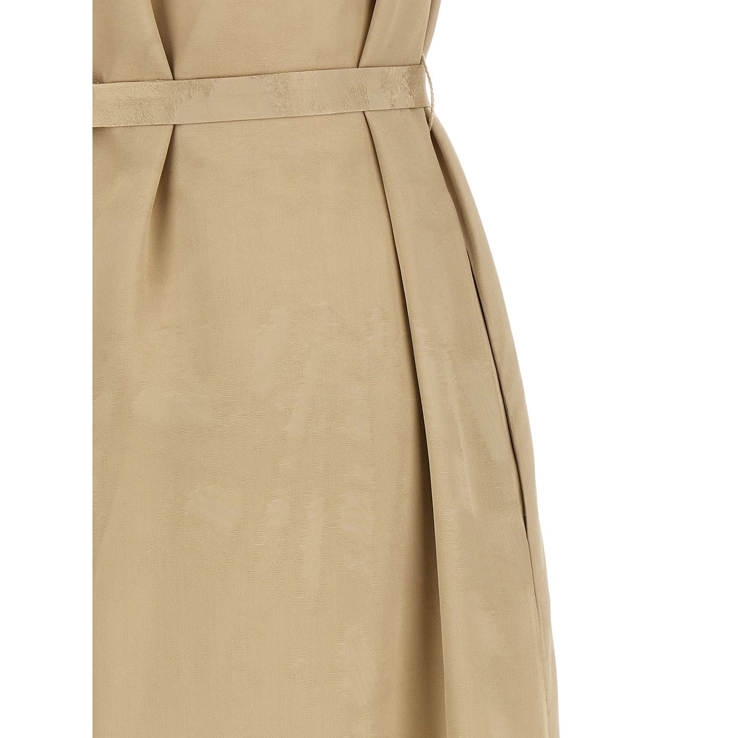 Peserico Beige Viscose Midi Dress
