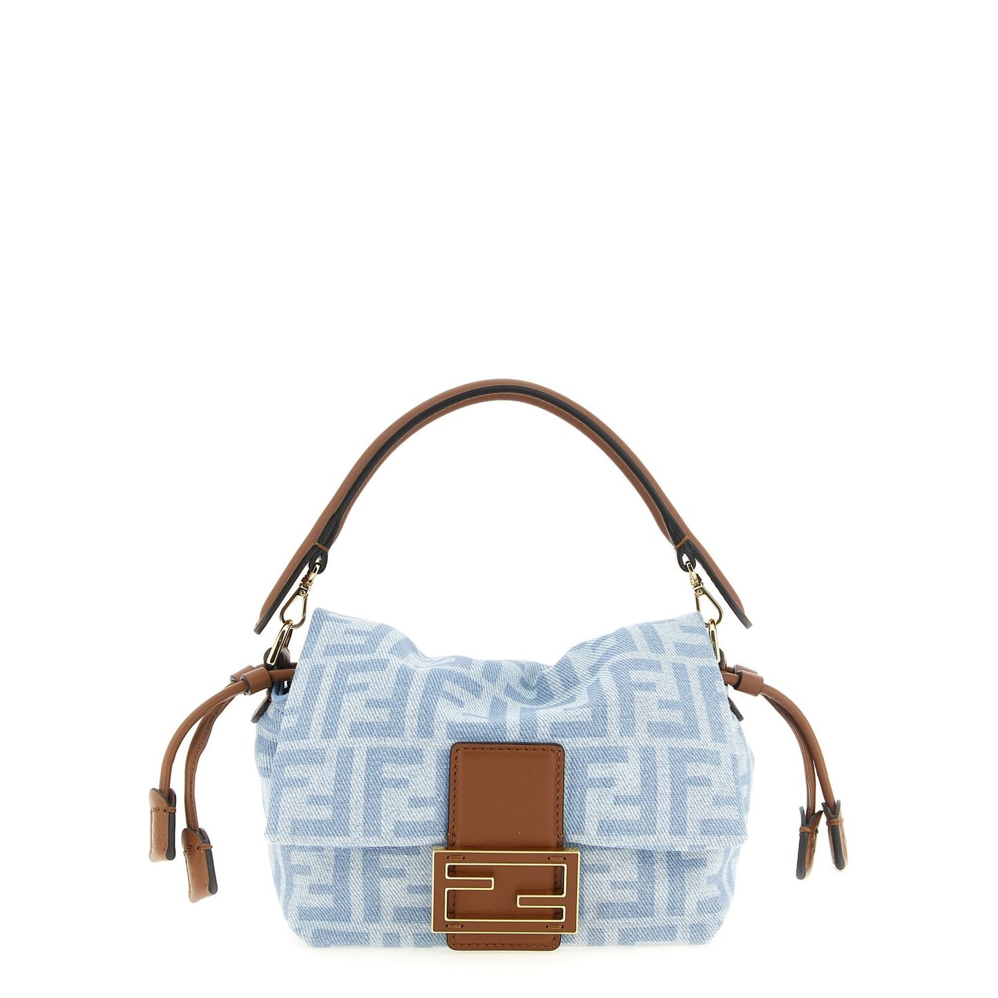 Fendi Blue Cotton Handbag