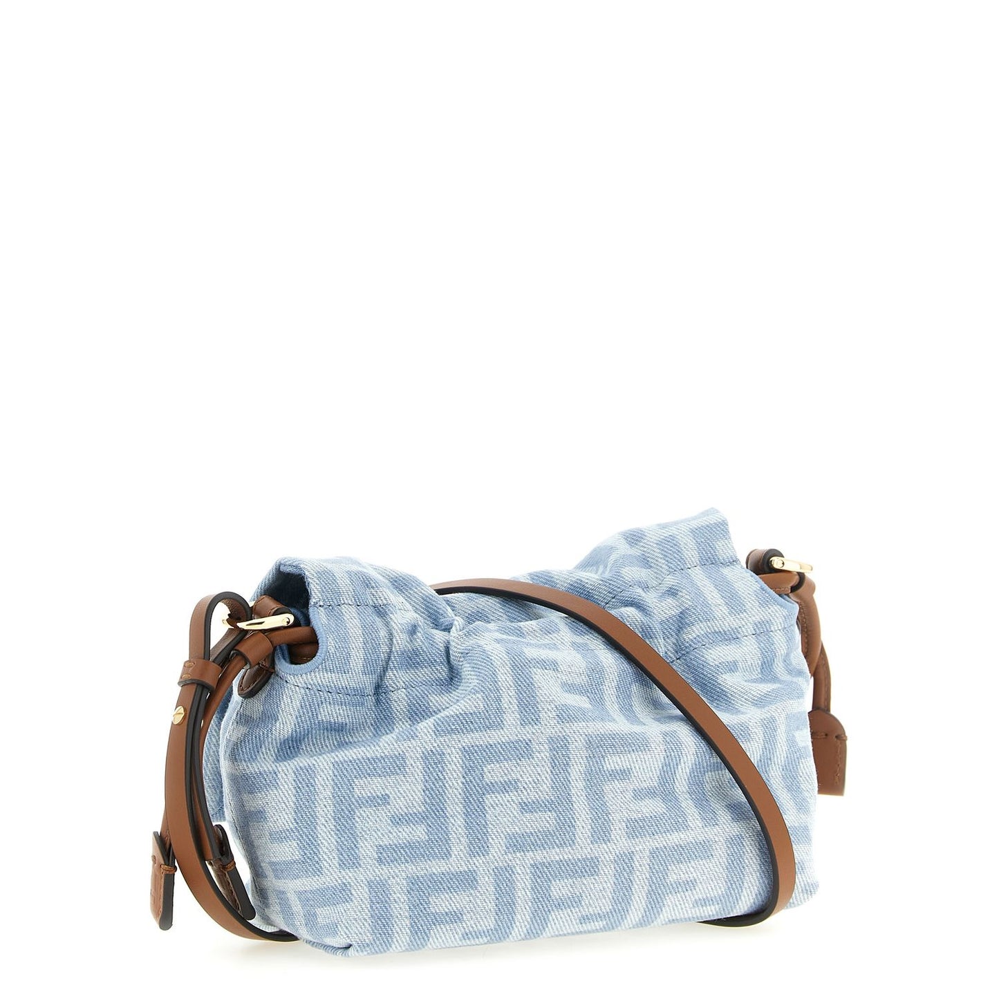 Fendi Blue Cotton Handbag