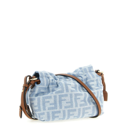 Fendi Blue Cotton Handbag