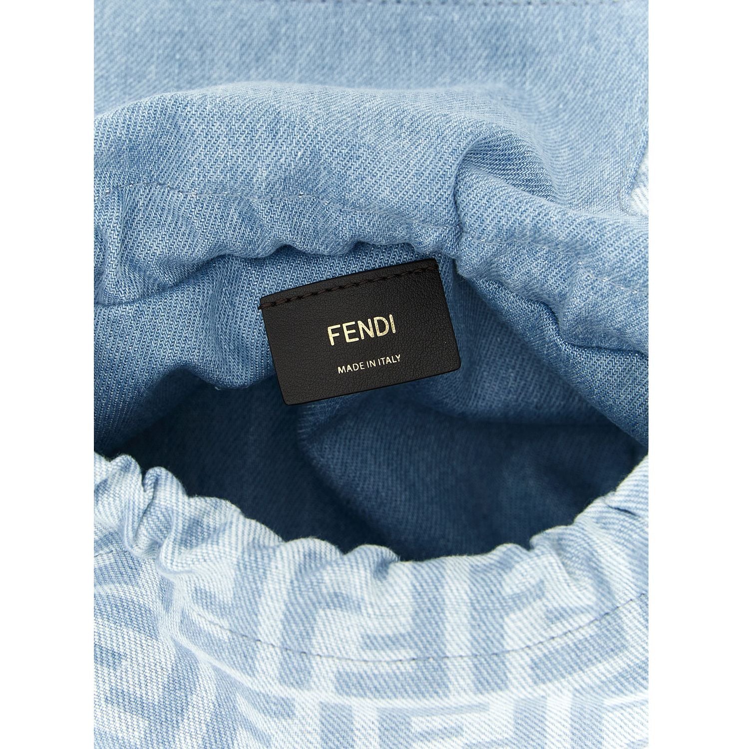 Fendi Blue Cotton Handbag