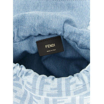 Fendi Blue Cotton Handbag