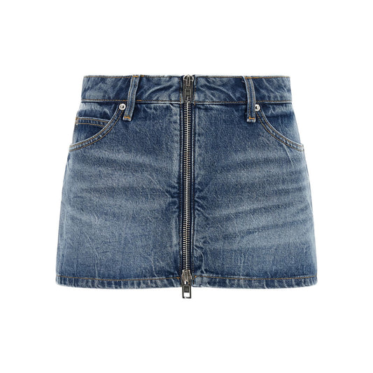 Alexander Wang Blue Cotton Bermuda Shorts