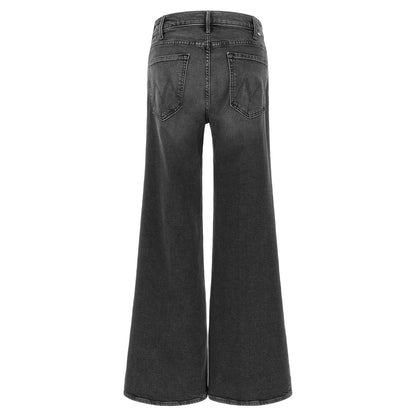 Mother Denim Gray Cotton Flared Jeans