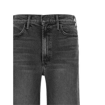 Mother Denim Gray Cotton Flared Jeans