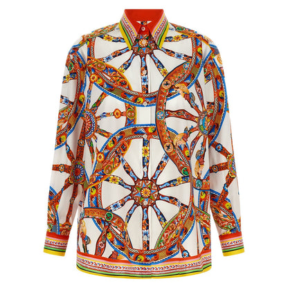 Dolce & Gabbana Multicolor Cotton Blouse