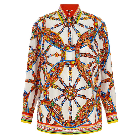 Dolce & Gabbana Multicolor Cotton Blouse