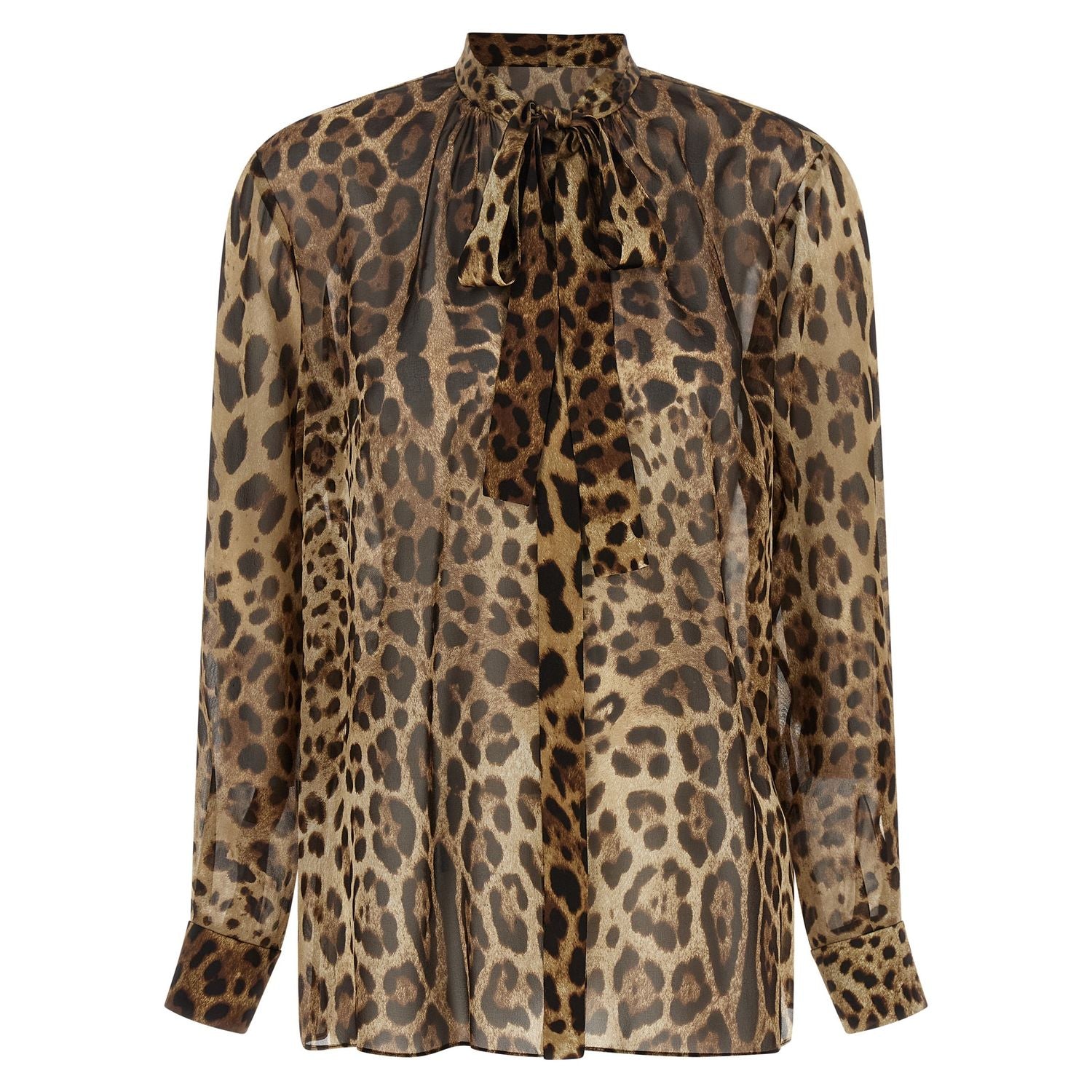 Dolce & Gabbana Brown Silk Blouse