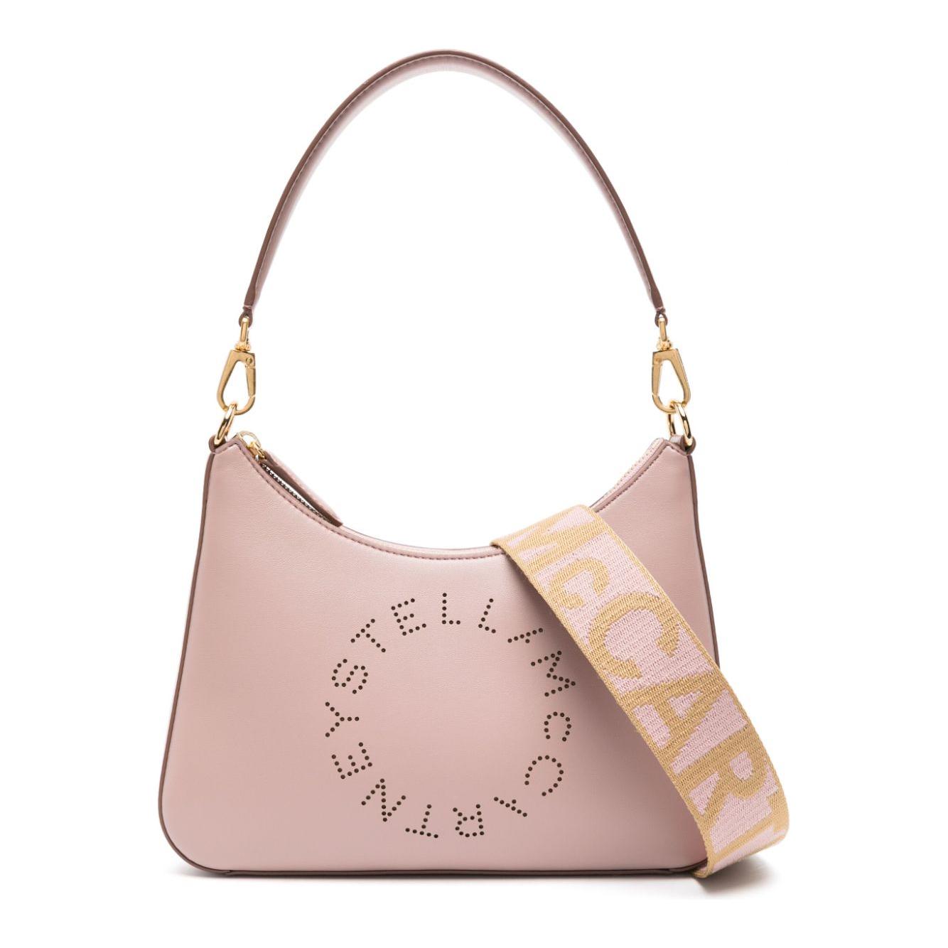 Stella McCartney mauve faux leather perforated logo Bag Shoulder Stella McCartney