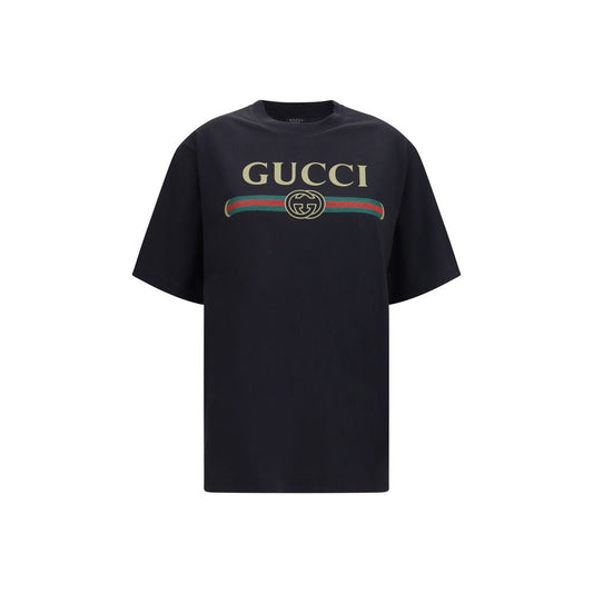 Gucci Black Cotton T-Shirt