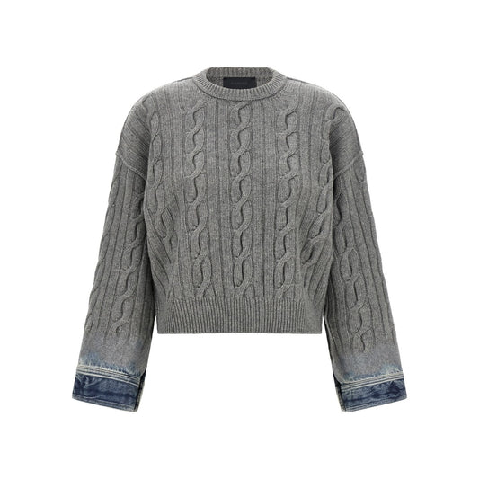 Haikure Gray Cotton Cardigan
