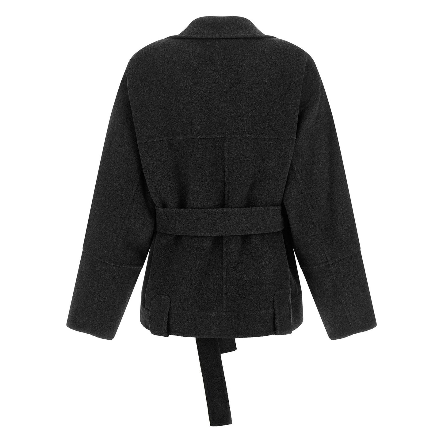 Khaite Gray Wool Full-Length Jacket