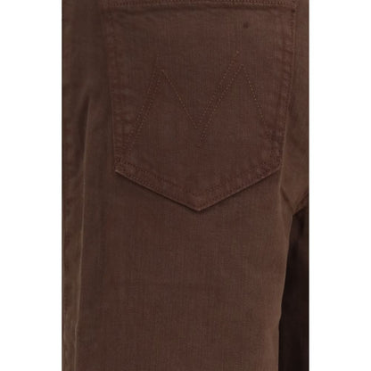 Mother Denim Brown Cotton Jeans Denim