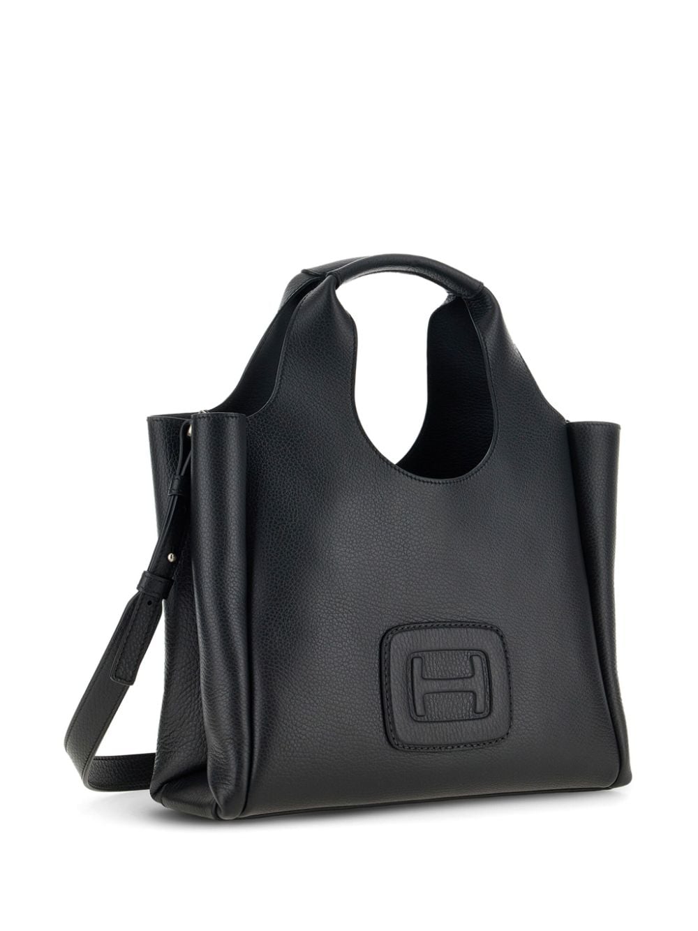 HOGAN PRE medium H-Bag logo-embossed tote Bag Black