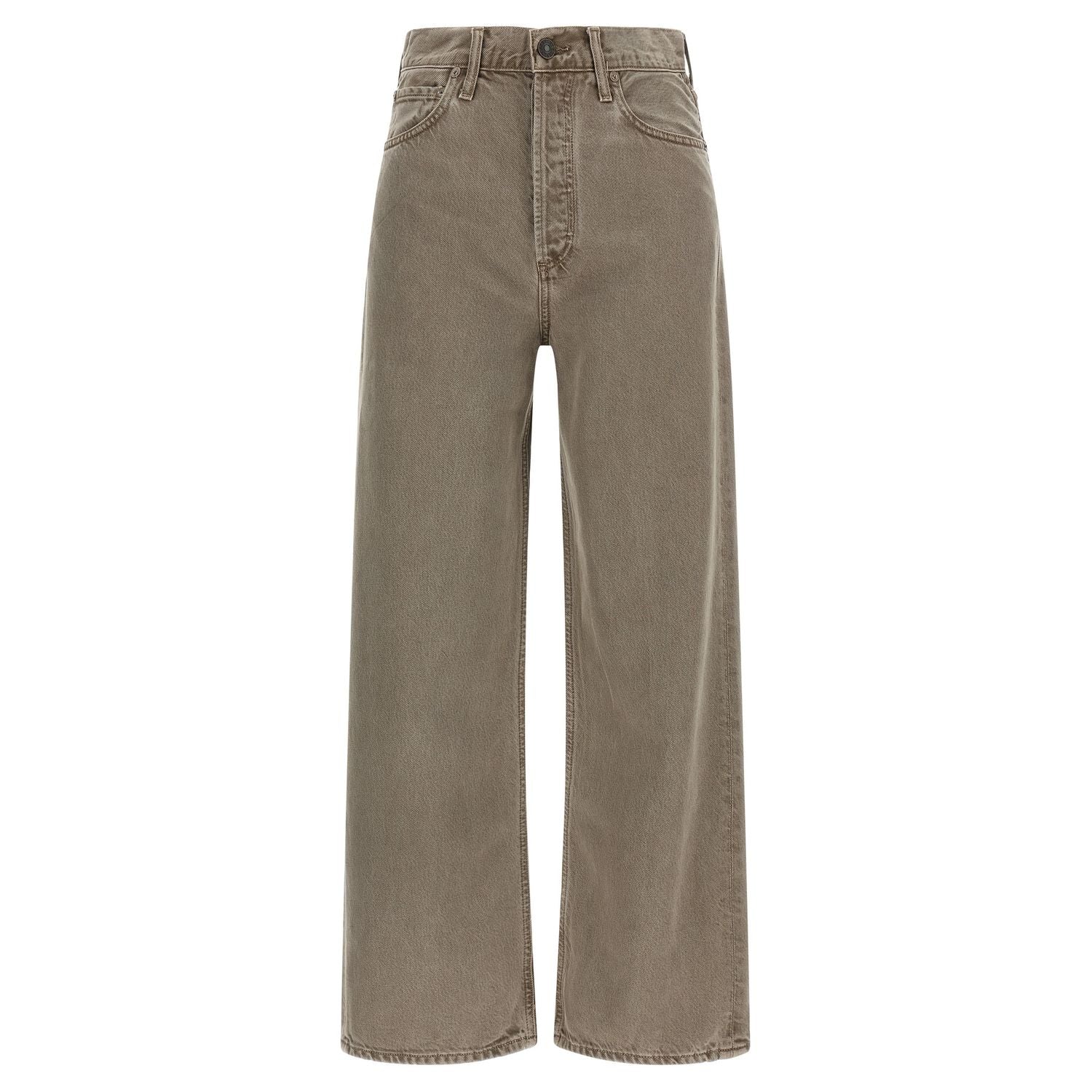 Agolde Brown Lyocell Relaxed Fit Jeans