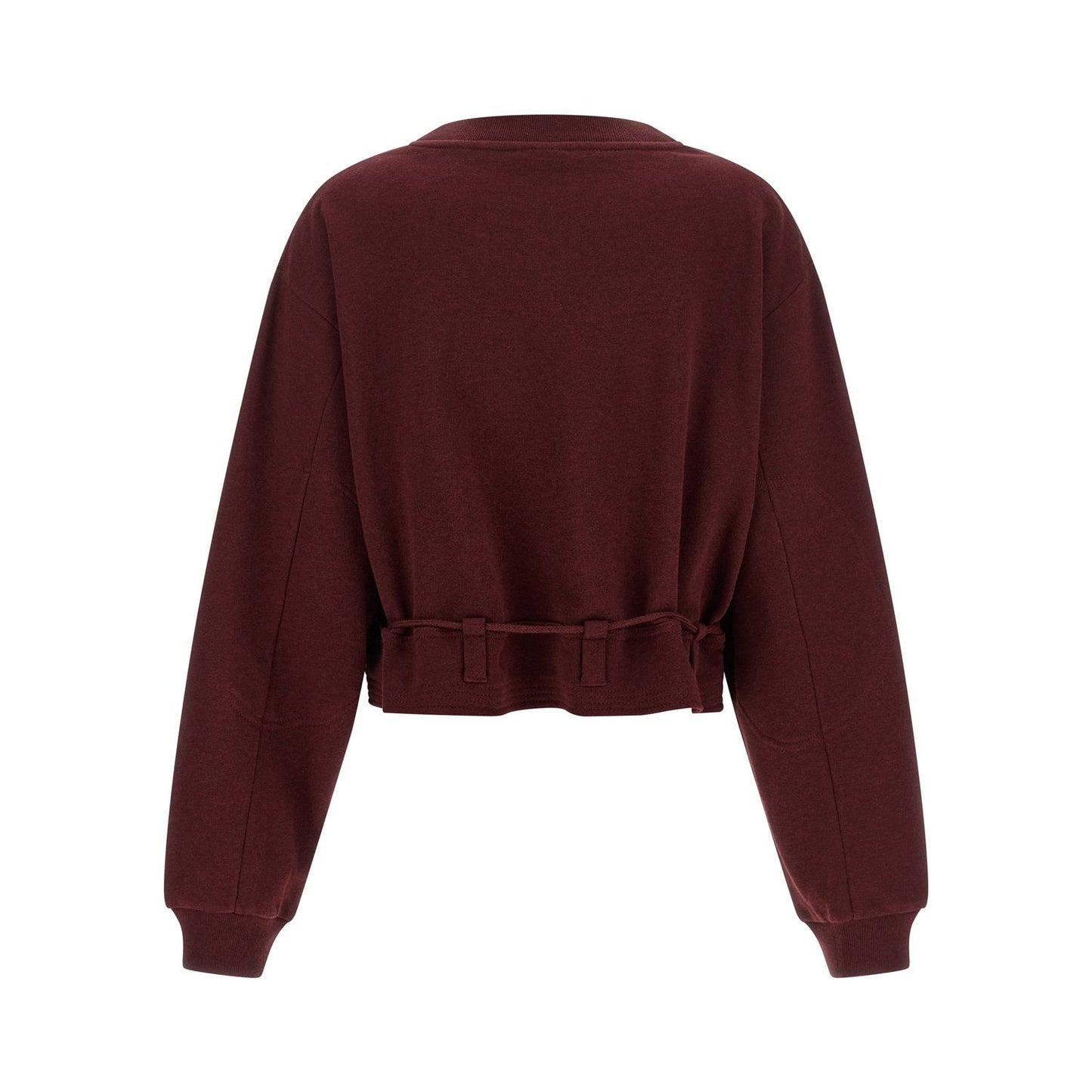 Dries Van Noten Bordeaux Cotton Sweatshirt