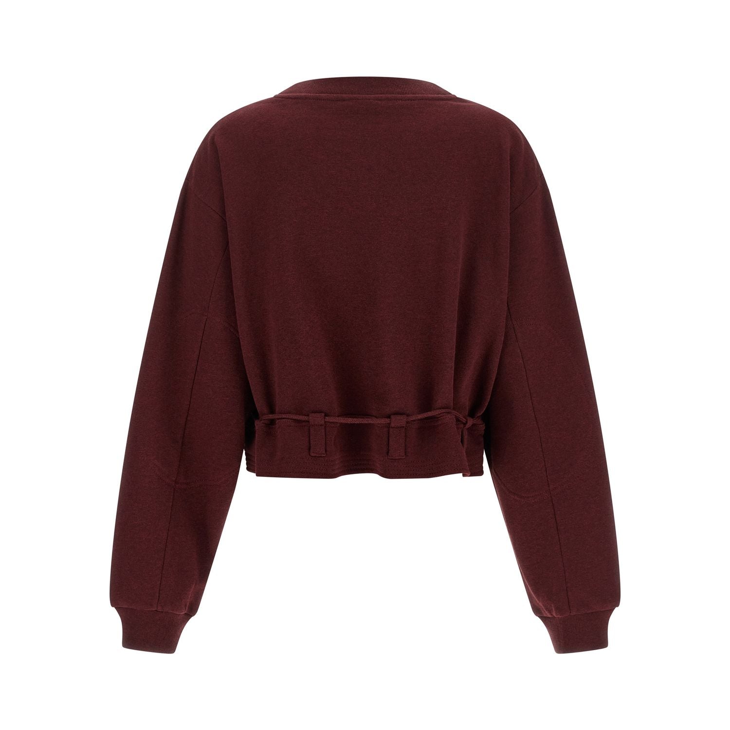 Dries Van Noten Bordeaux Cotton Sweatshirt
