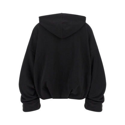 Dries Van Noten Black Cotton Hoodie