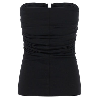 Rick Owens Black Nylon Tank Tops