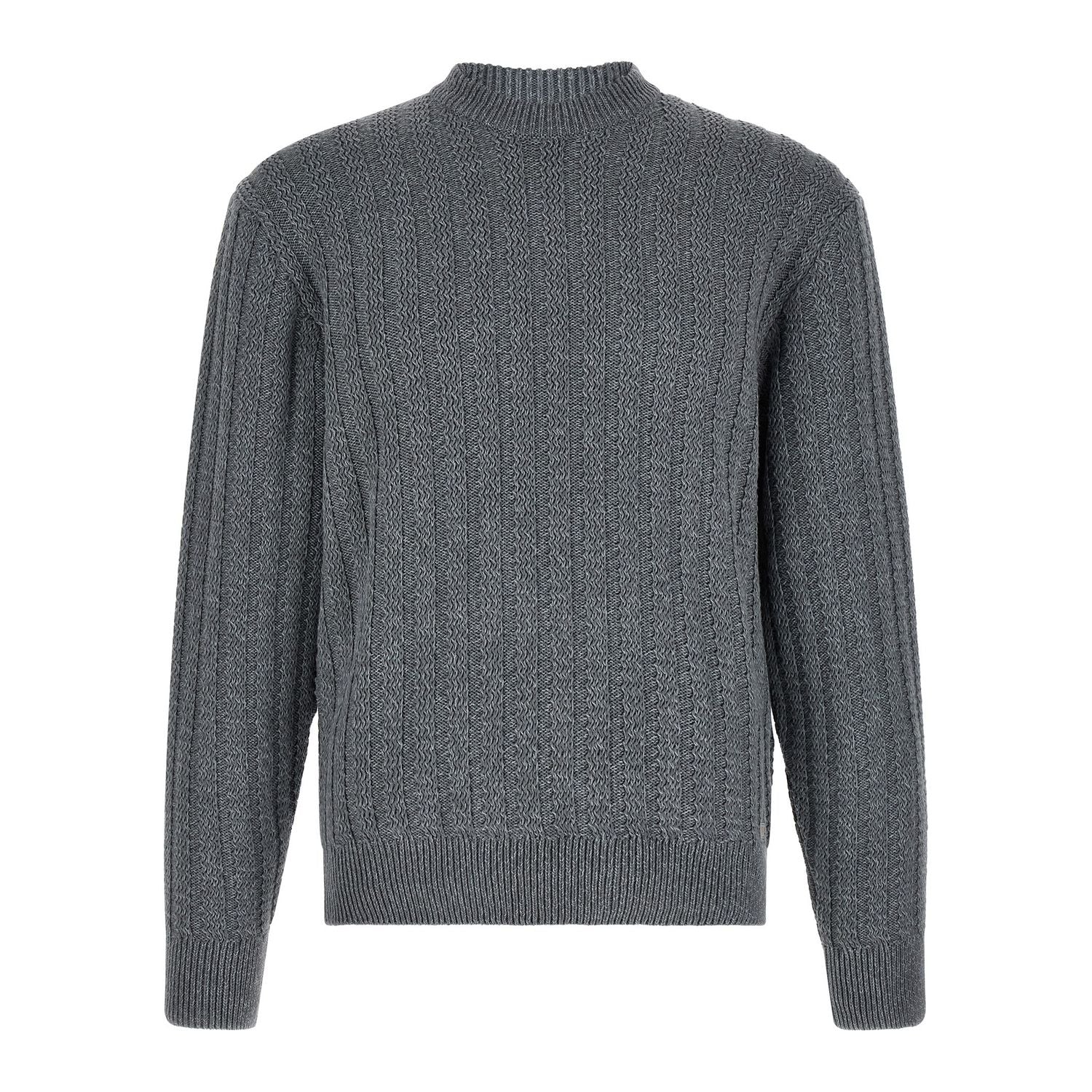 Hugo Boss Gray Cotton Cardigan