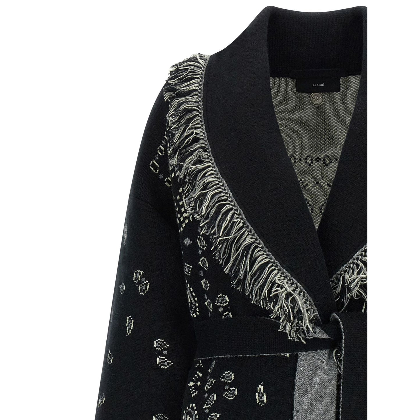 Alanui Black Cashmere Cardigan