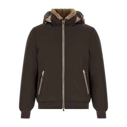 Brunello Cucinelli Brown Polyamide Full-Length Jacket