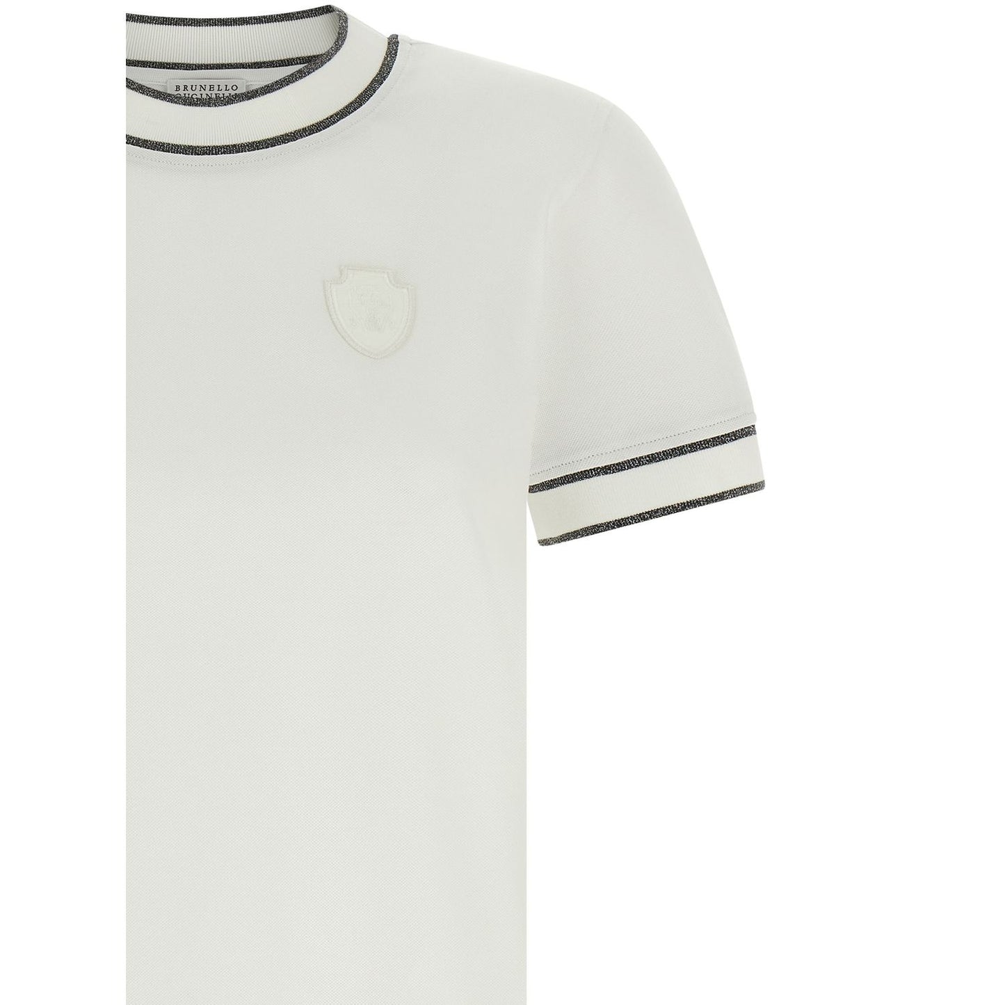 Brunello Cucinelli White Cotton T-Shirt