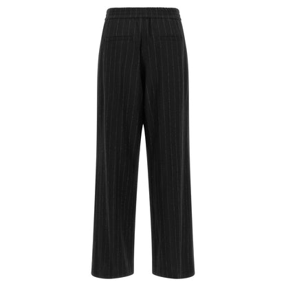 Brunello Cucinelli Blue Virgin Wool Casual Pants