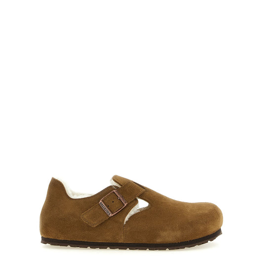 Birkenstock Brown Suede Leather Clogs