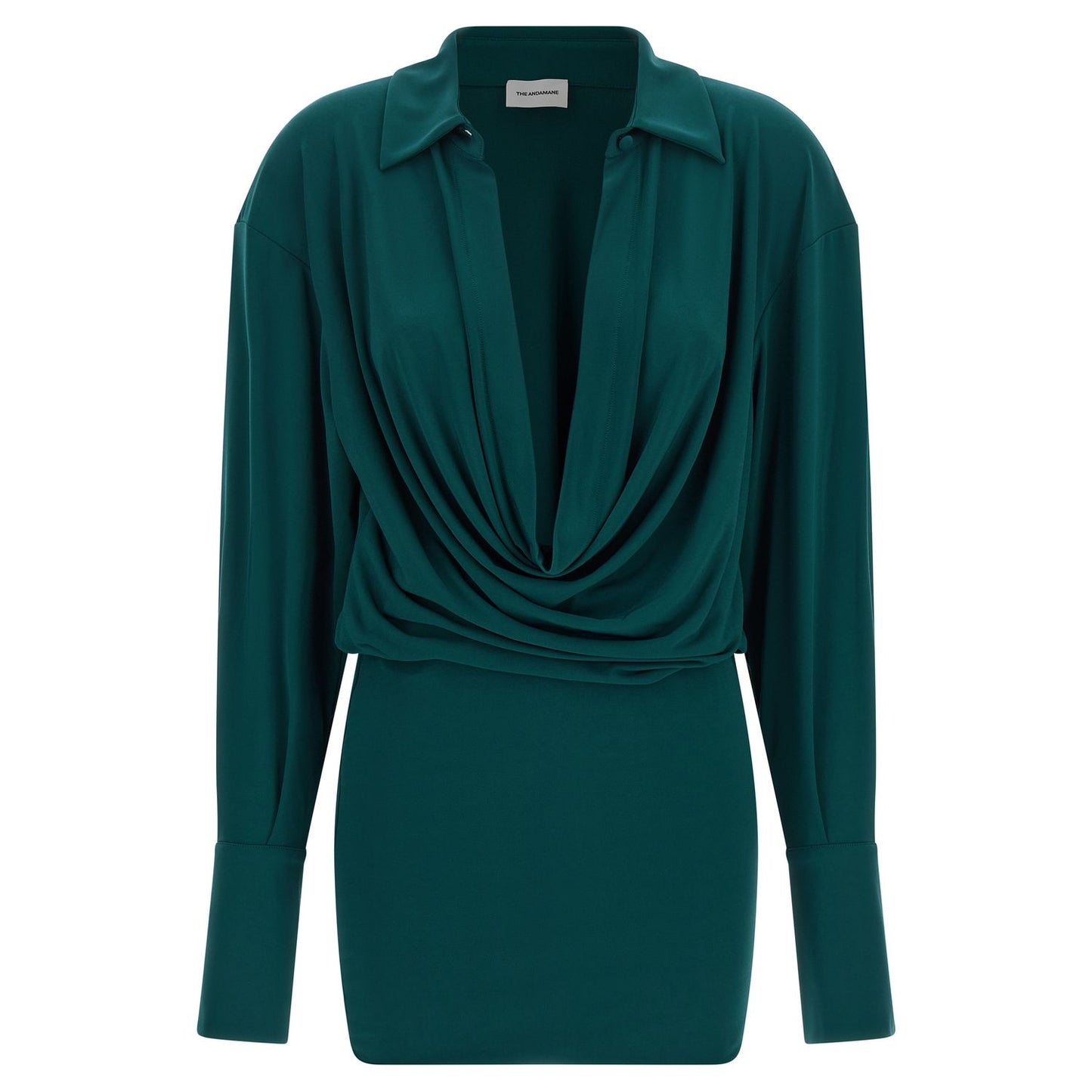 The Andamane Bicolor Polyester Short Dress
