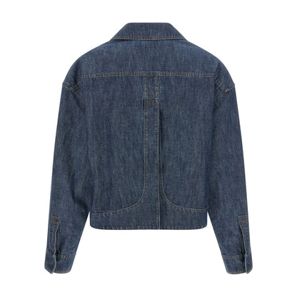 Fendi Blue Cotton Denim Jacket