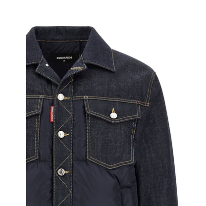 Dsquared² Blue Cotton Denim Jacket