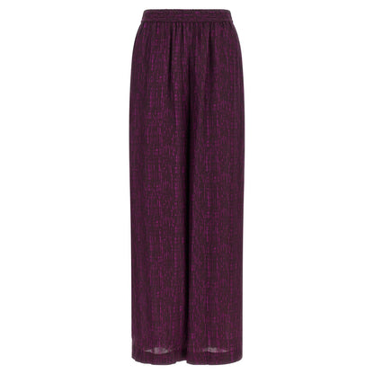 Gianluca Capannolo Purple Viscose Casual Pants