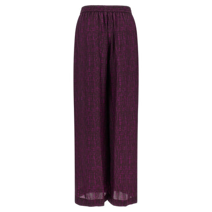 Gianluca Capannolo Purple Viscose Casual Pants