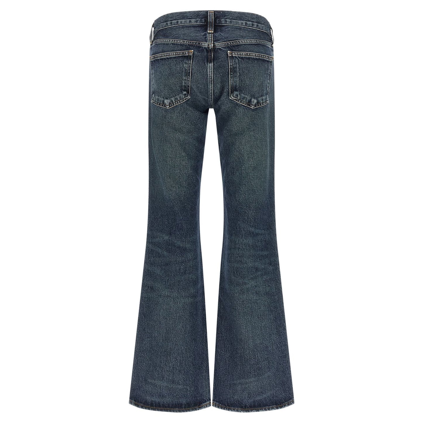 Agolde Blue Cotton Bootcut Jeans
