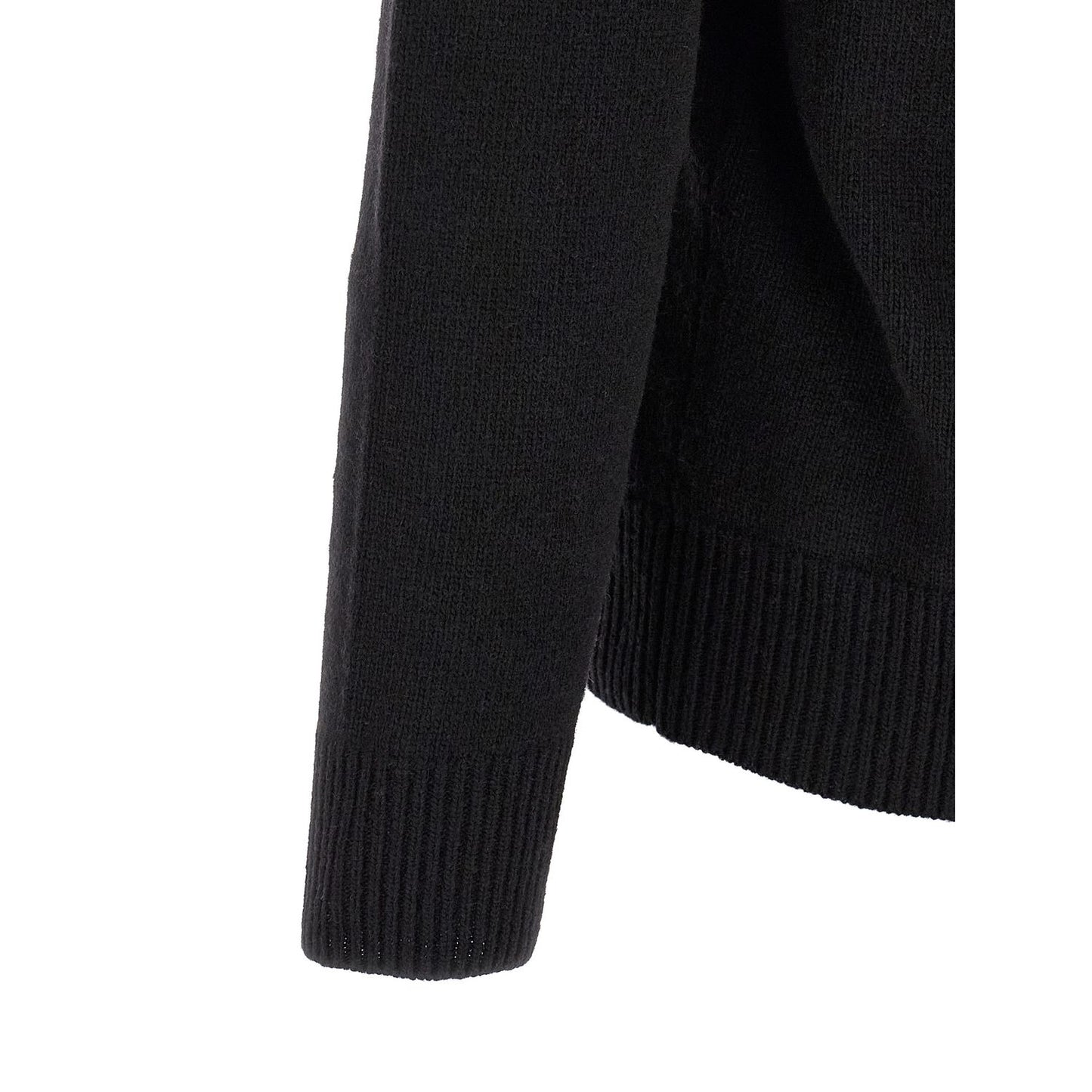 Stone Island Black Virgin Wool Cardigan
