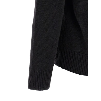 Stone Island Black Virgin Wool Cardigan