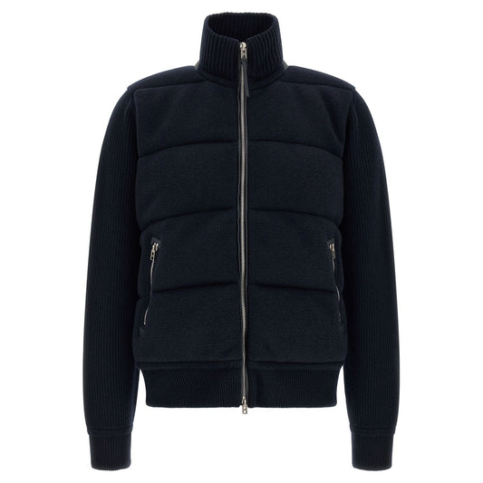Tom Ford Blue Virgin Wool Full-Length Jacket