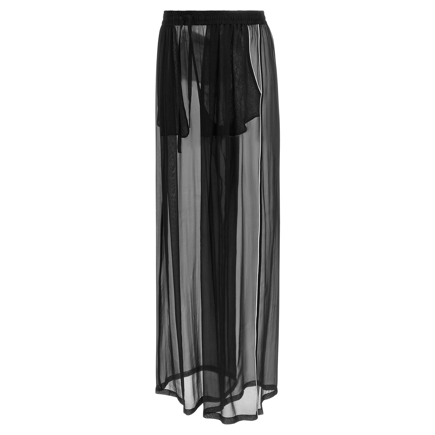 Dolce & Gabbana Black Silk Casual Pants