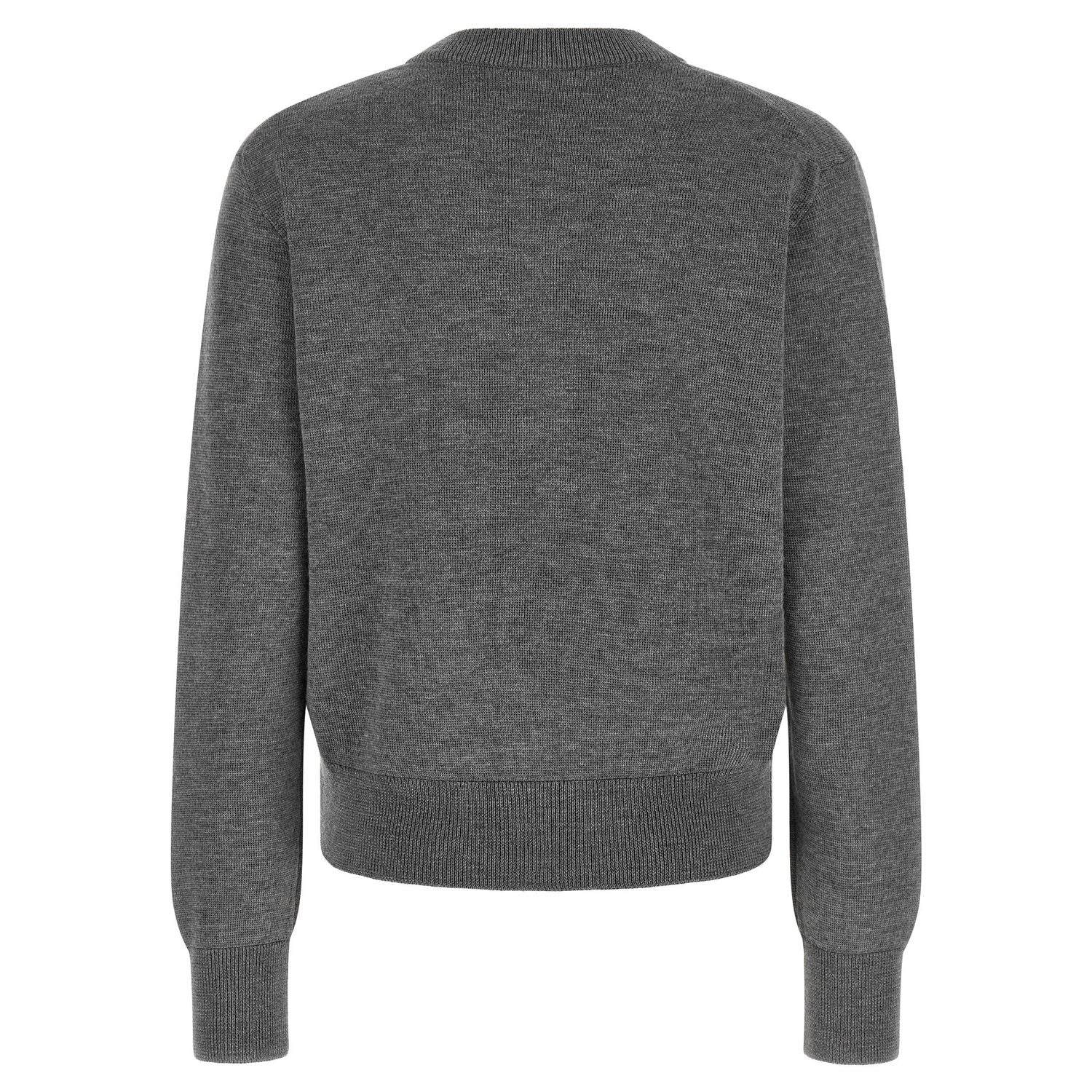Ami Paris Gray Wool Cardigan