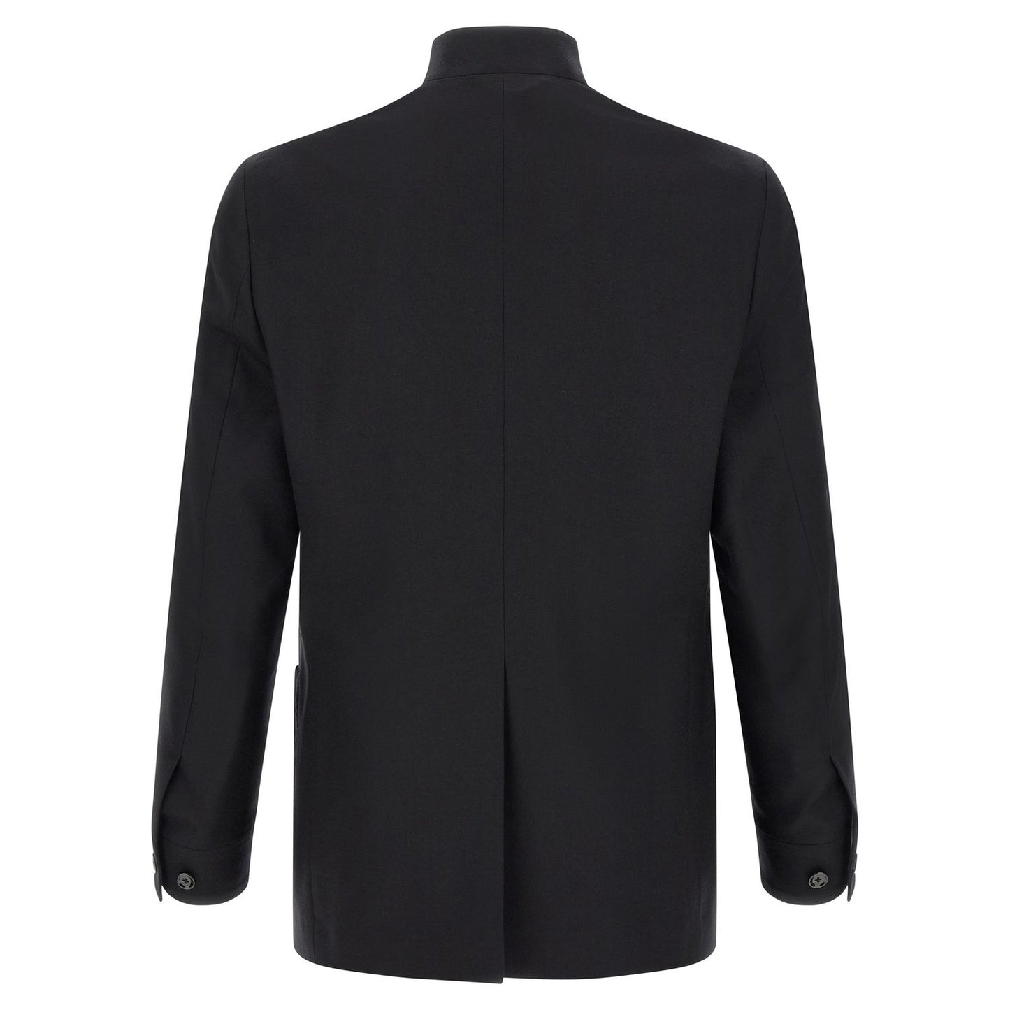 Lardini Black Cashmere Full-Length Jacket