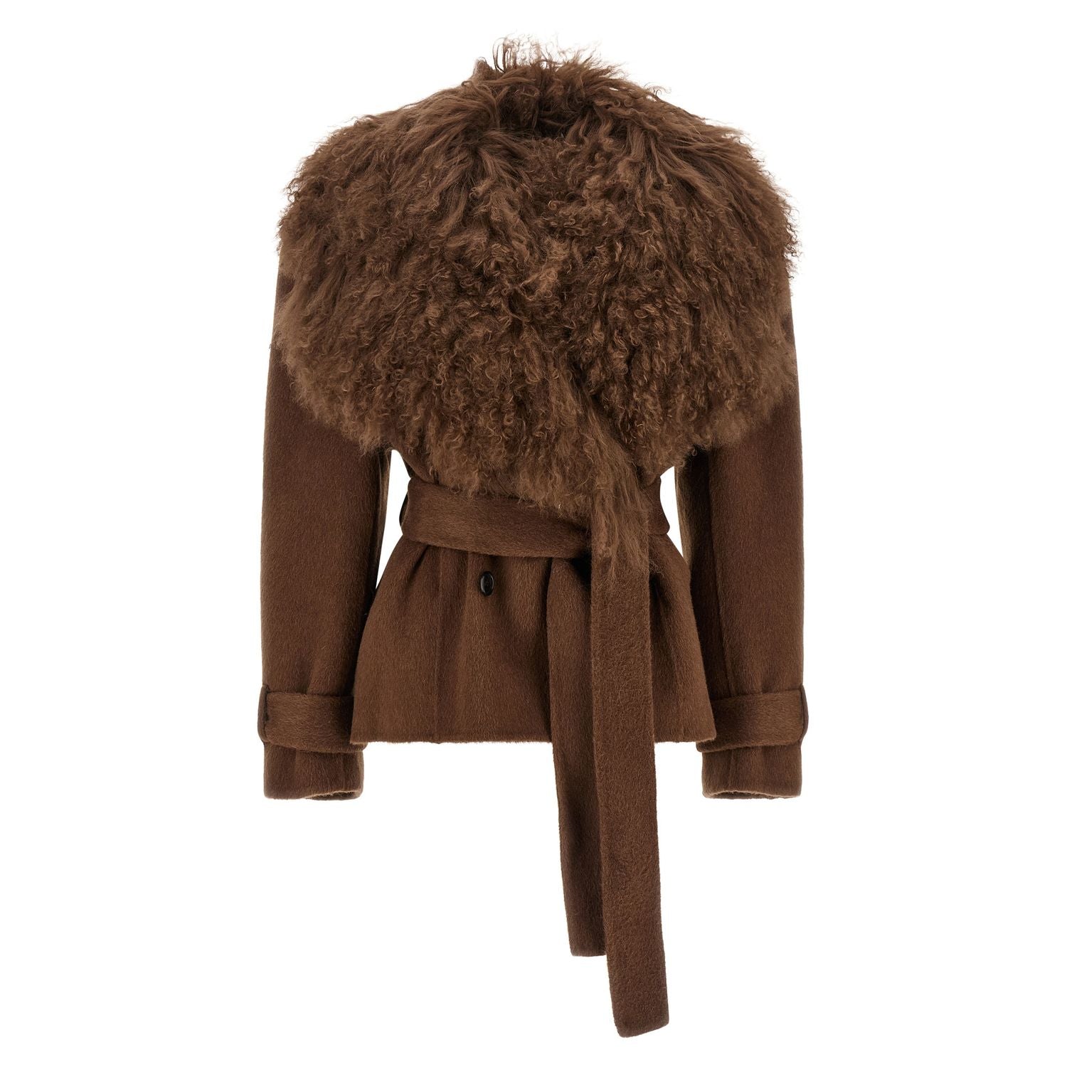 Giuseppe Di Morabito Brown Wool Coat