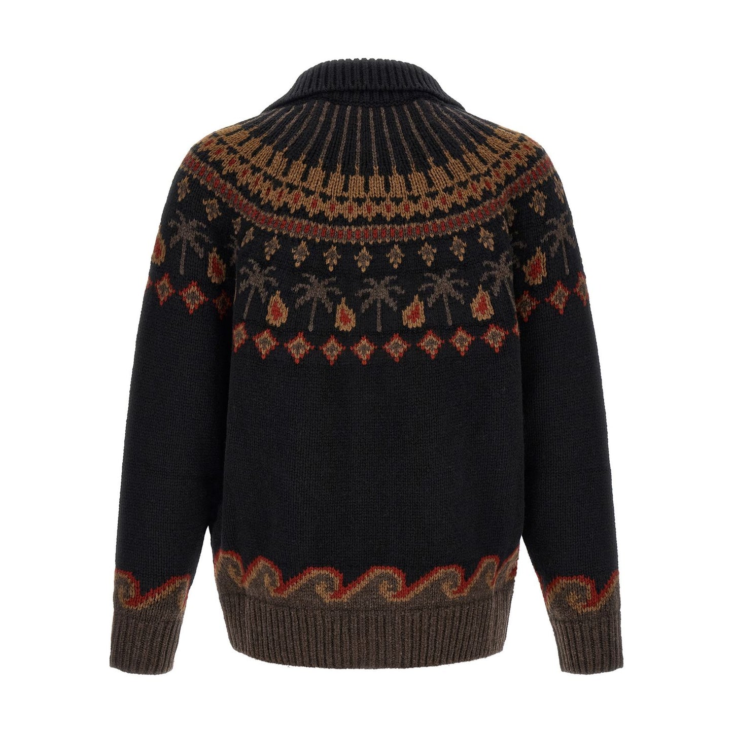 Alanui Black Wool Cardigan