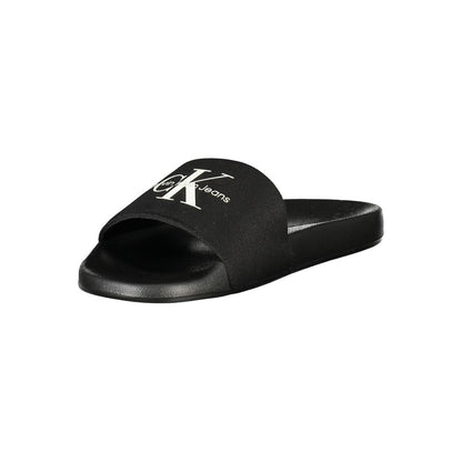 Calvin Klein Black Polyester Men's Slipper