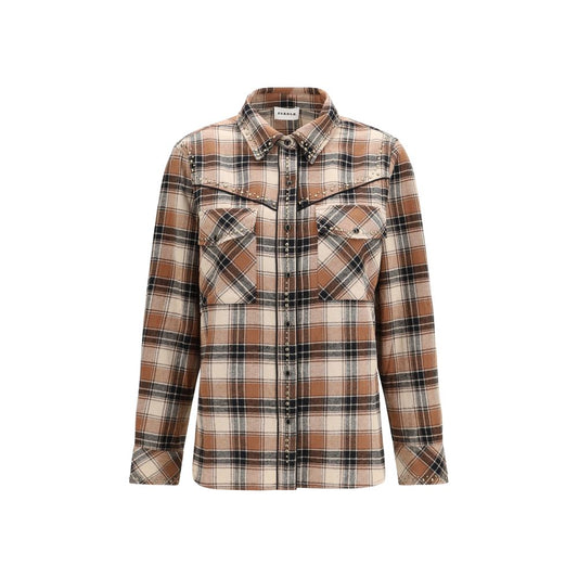 P.A.R.O.S.H. Brown Cotton Shirt