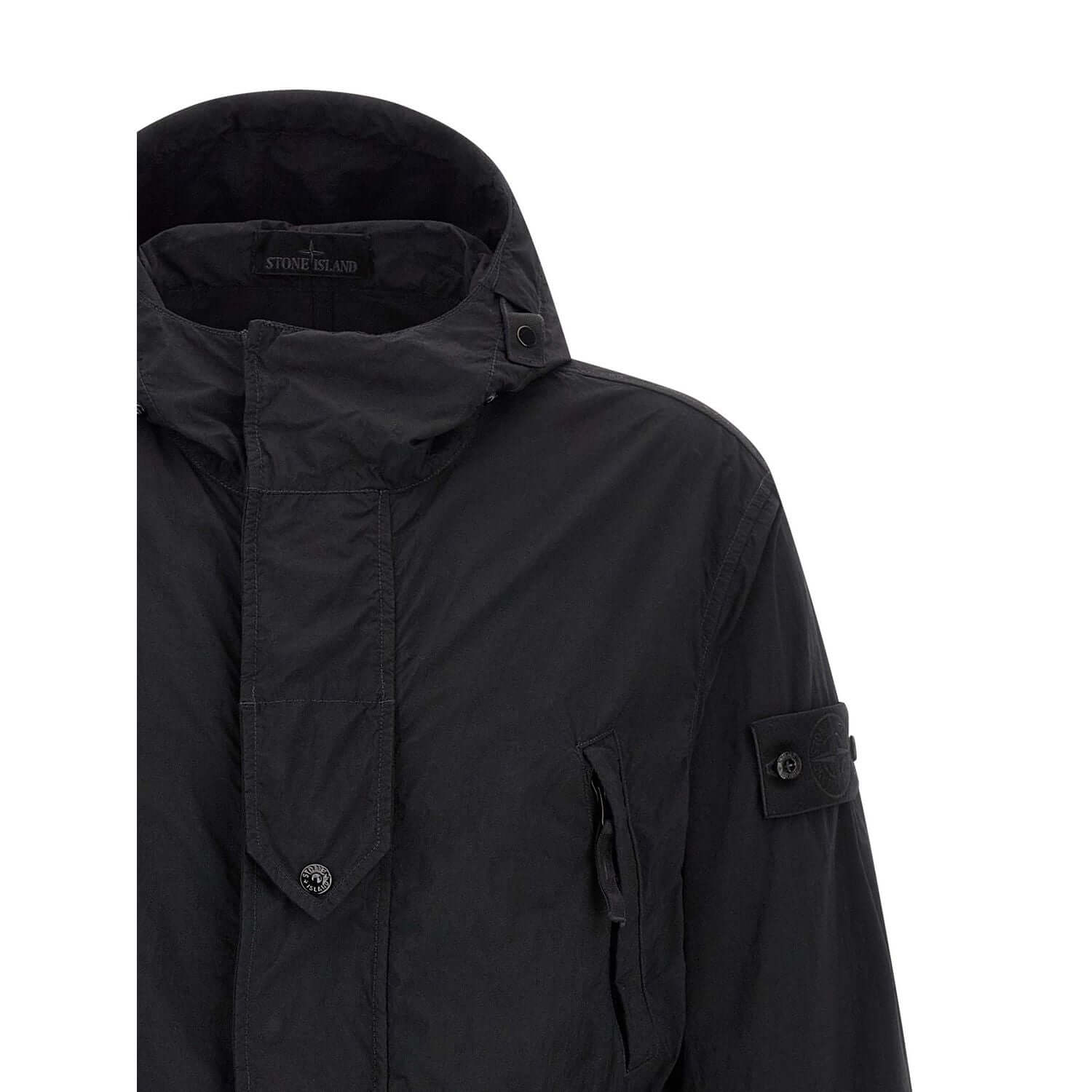 Stone Island Black Polyamide Shell Jacket